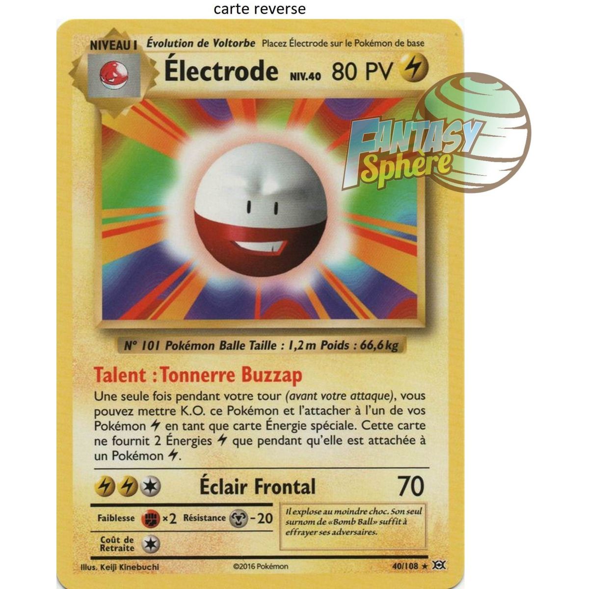 Elektrode - Reverse 40/108 - XY 12 Evolutions