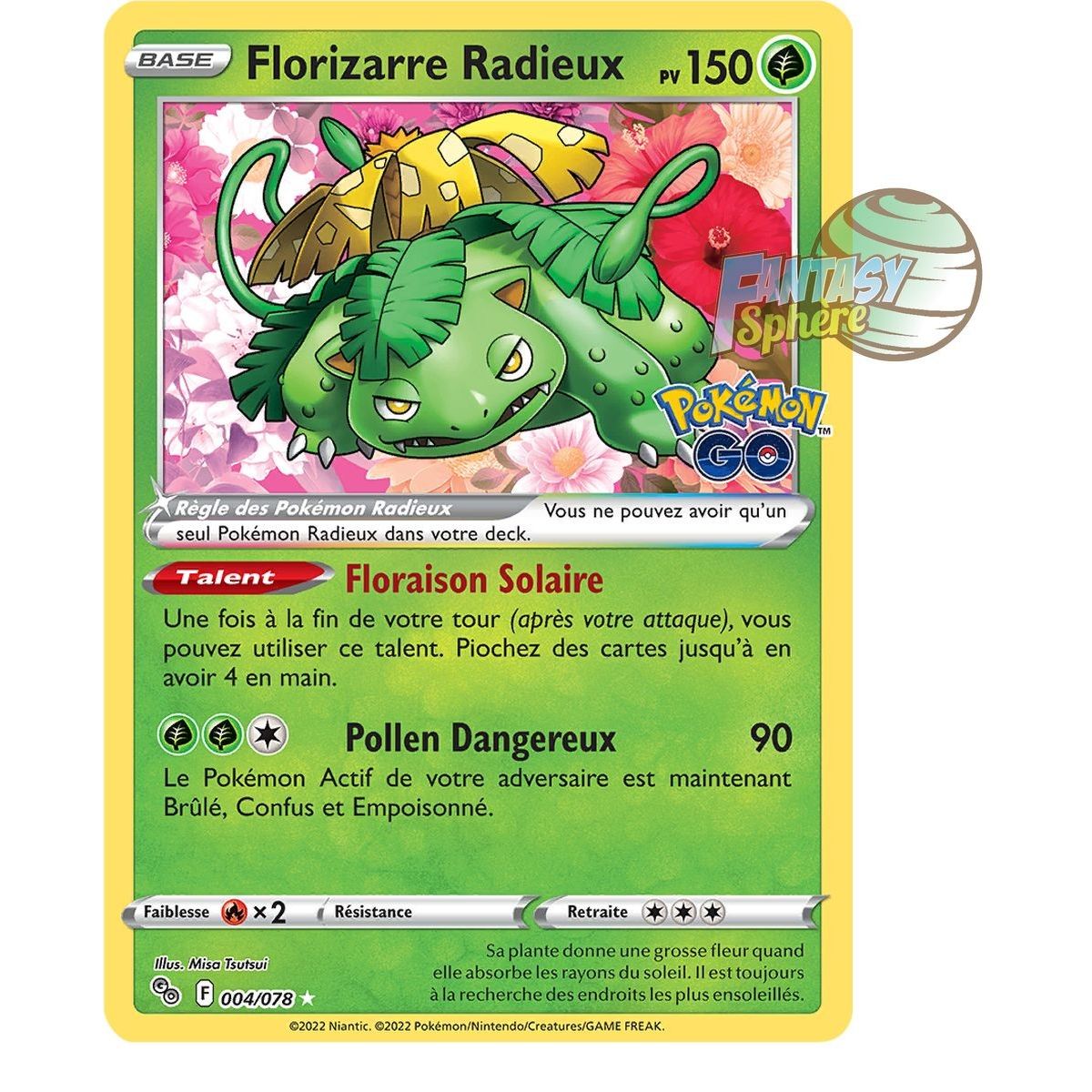 Radiant Florizarre – Radiant Rare 4/78 – Pokemon GO Schwert und Schild