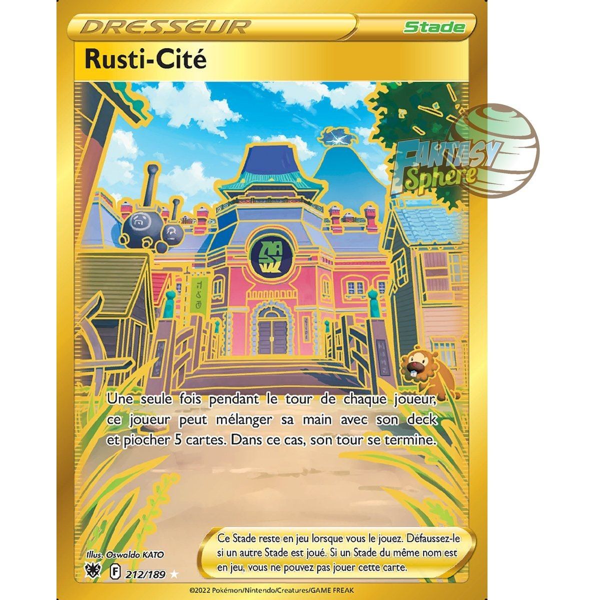 Rusti-Cité – Secret Rare 212/189 – Schwert und Schild strahlende Sterne