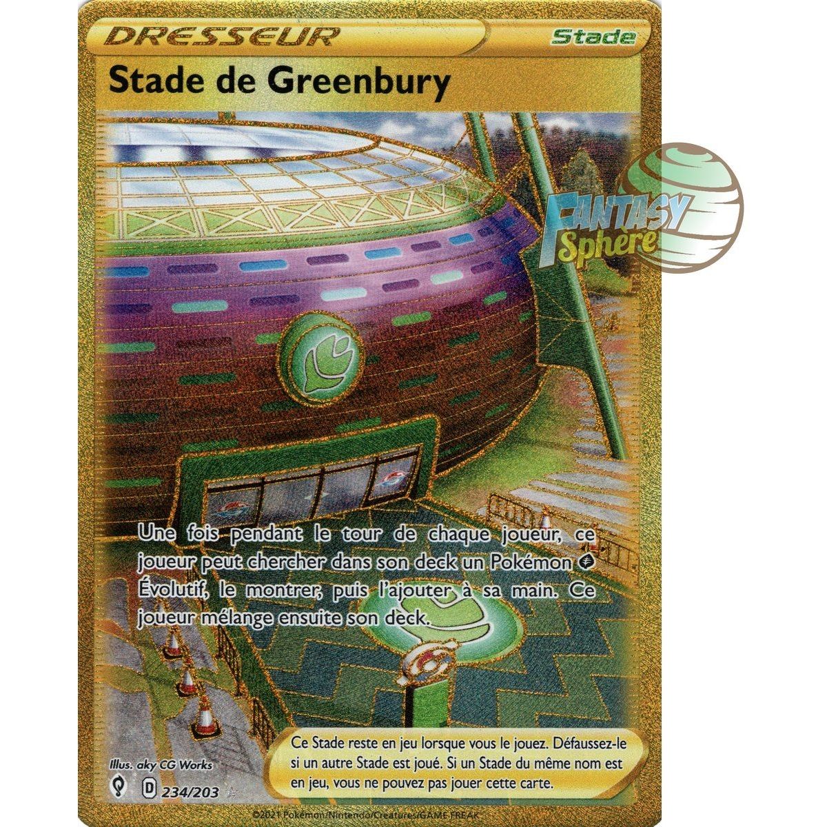 Item Greenbury Stadium – Secret Rare 234/203 – Celeste Evolution Schwert und Schild