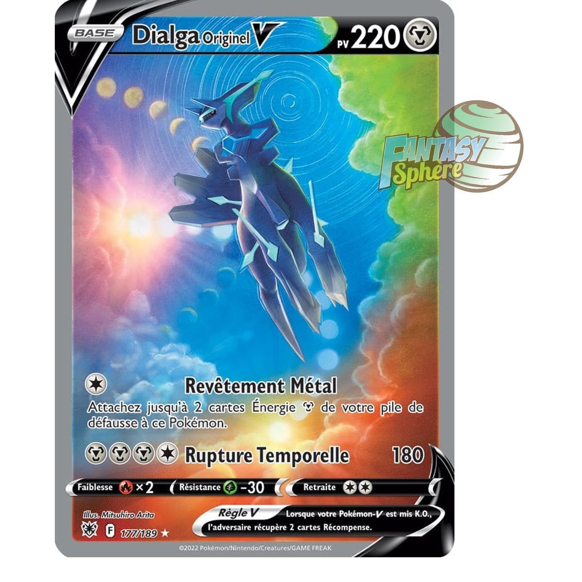 Item Dialga Original V – Full Art Ultra Rare 177/189 – Schwert und Schild strahlende Sterne