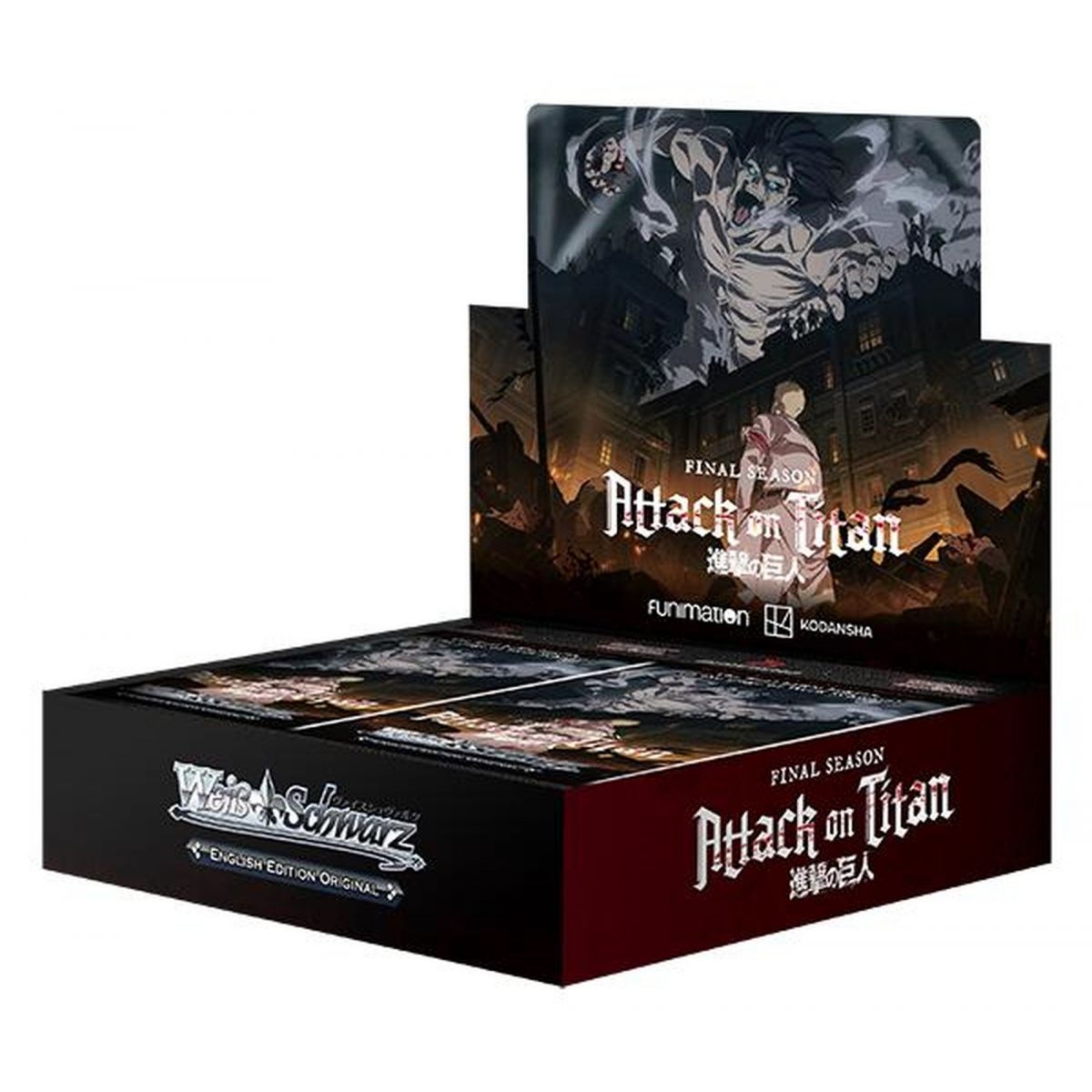 Weiss Schwarz – Display – Box mit 16 Boostern – Attack On Titan: Final Season – DE – 1. Auflage