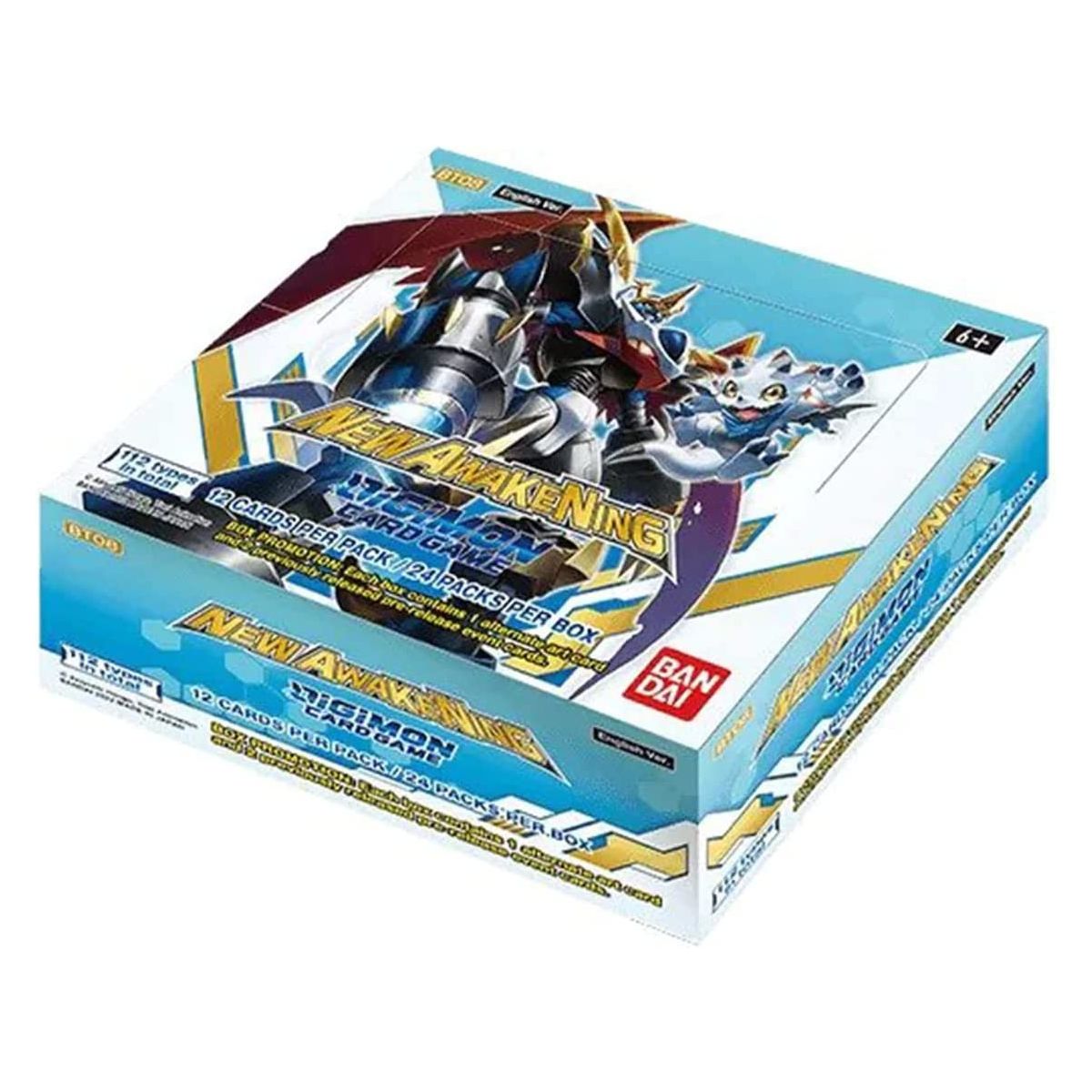 Digimon – Display – Box mit 24 Boostern – BT08 New Awakening – DE