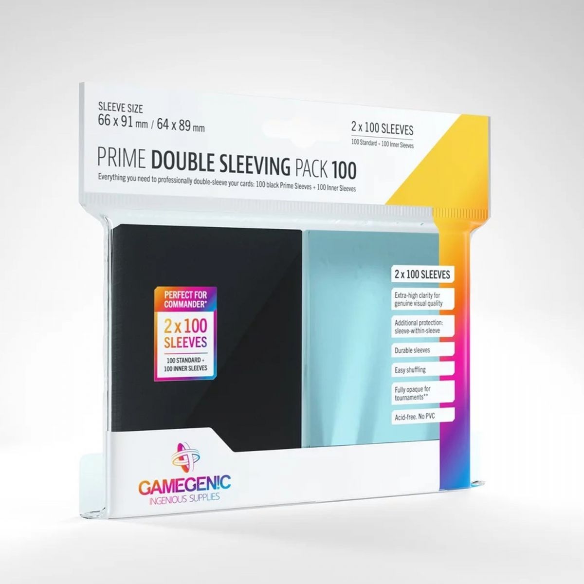Gamegenic – Kartenhüllen – Standard – Prime Double Sleeving Pack (200)