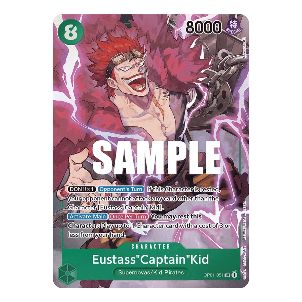 Item Eustass „Captain“Kid – SR Parallel OP01-051 – OP01 Romance Dawn