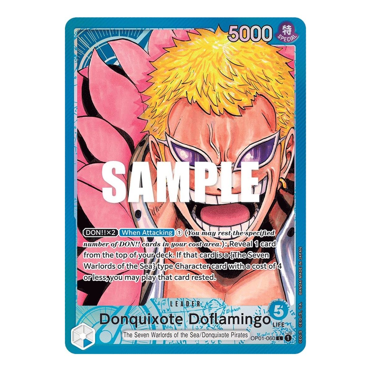 Item Donquixote Doflamingo – L Parallel OP01-060 – OP01 Romance Dawn