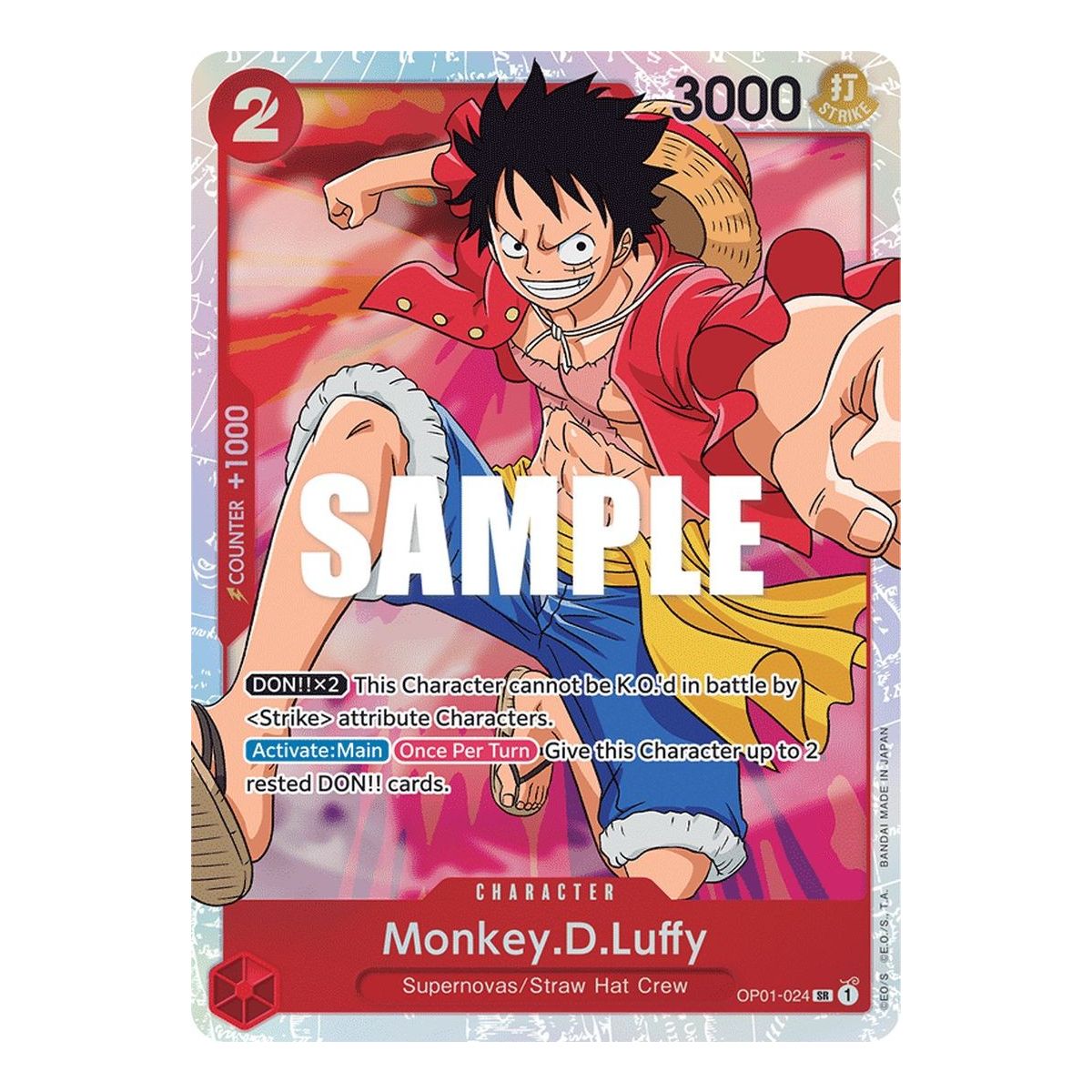 Item Monkey.D.Ruffy - SR OP01-024 - OP01 Romance Dawn