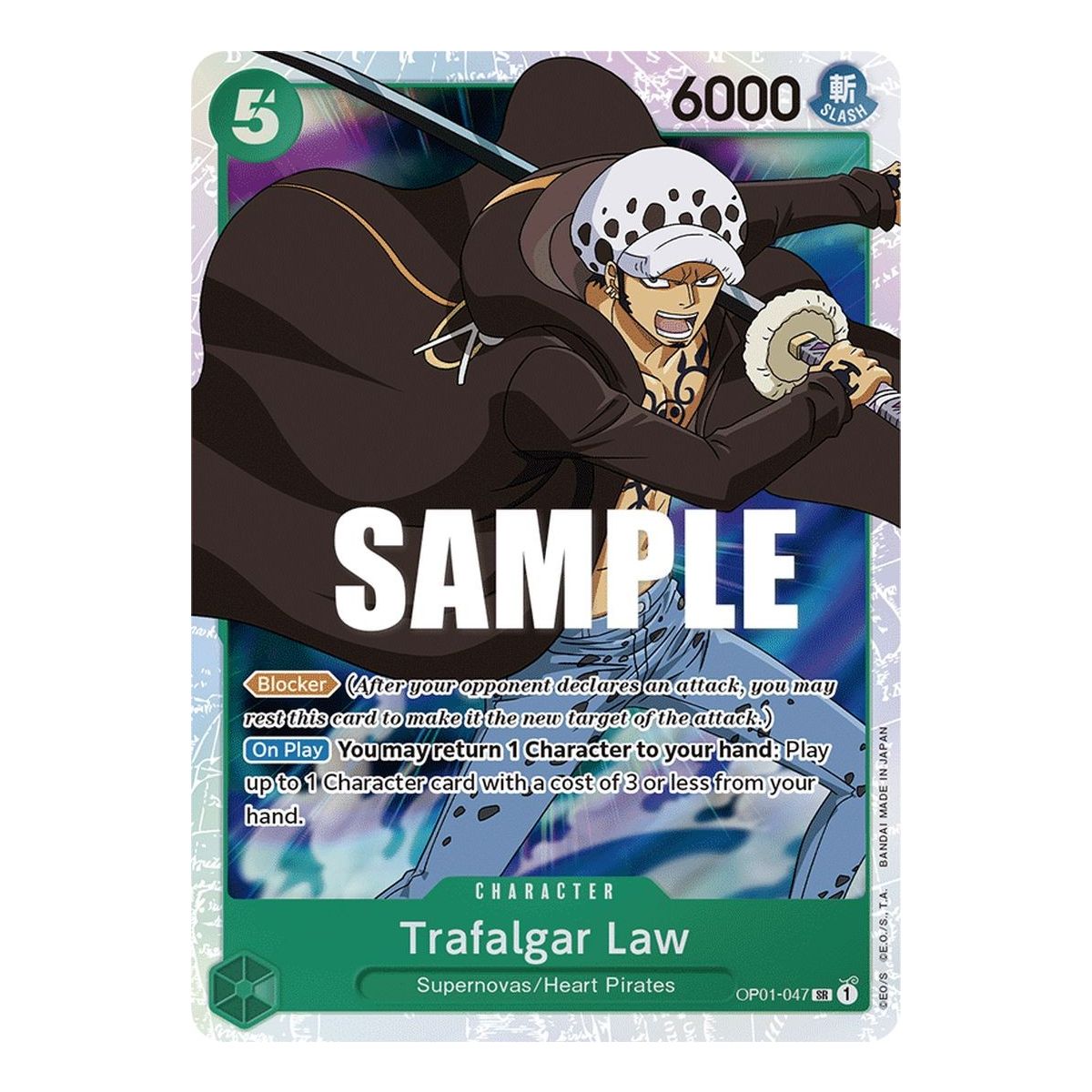 Item Trafalgar Law – SR OP01-047 – OP01 Romance Dawn