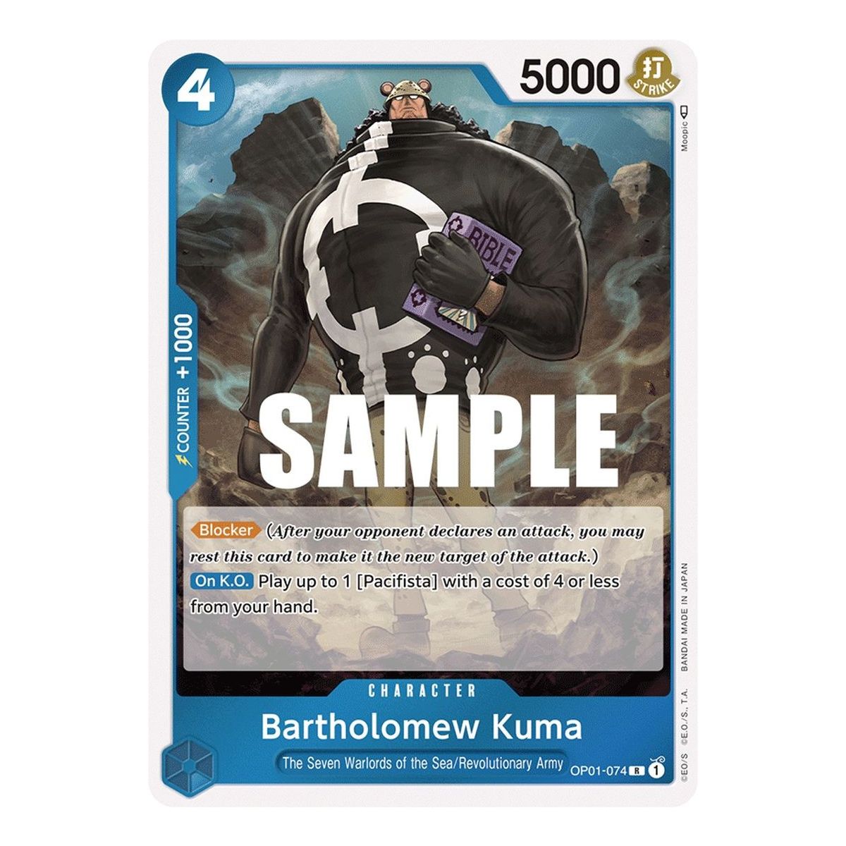 Item Bartholomew Kuma – R OP01-074 – OP01 Romance Dawn