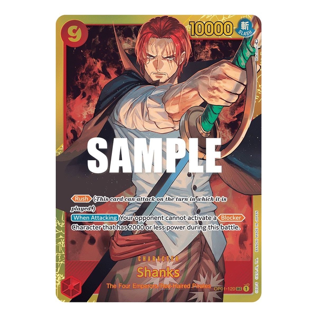 Item Shanks – SEC OP01-120 – OP01 Romance Dawn