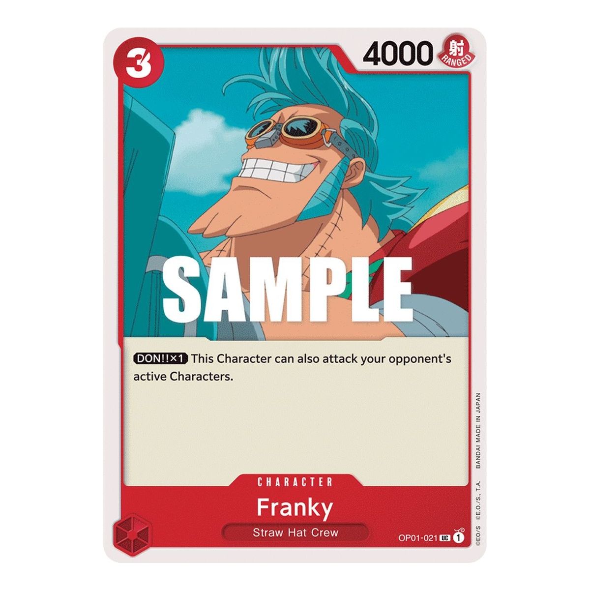 Item Franky – UC OP01-021 – OP01 Romance Dawn