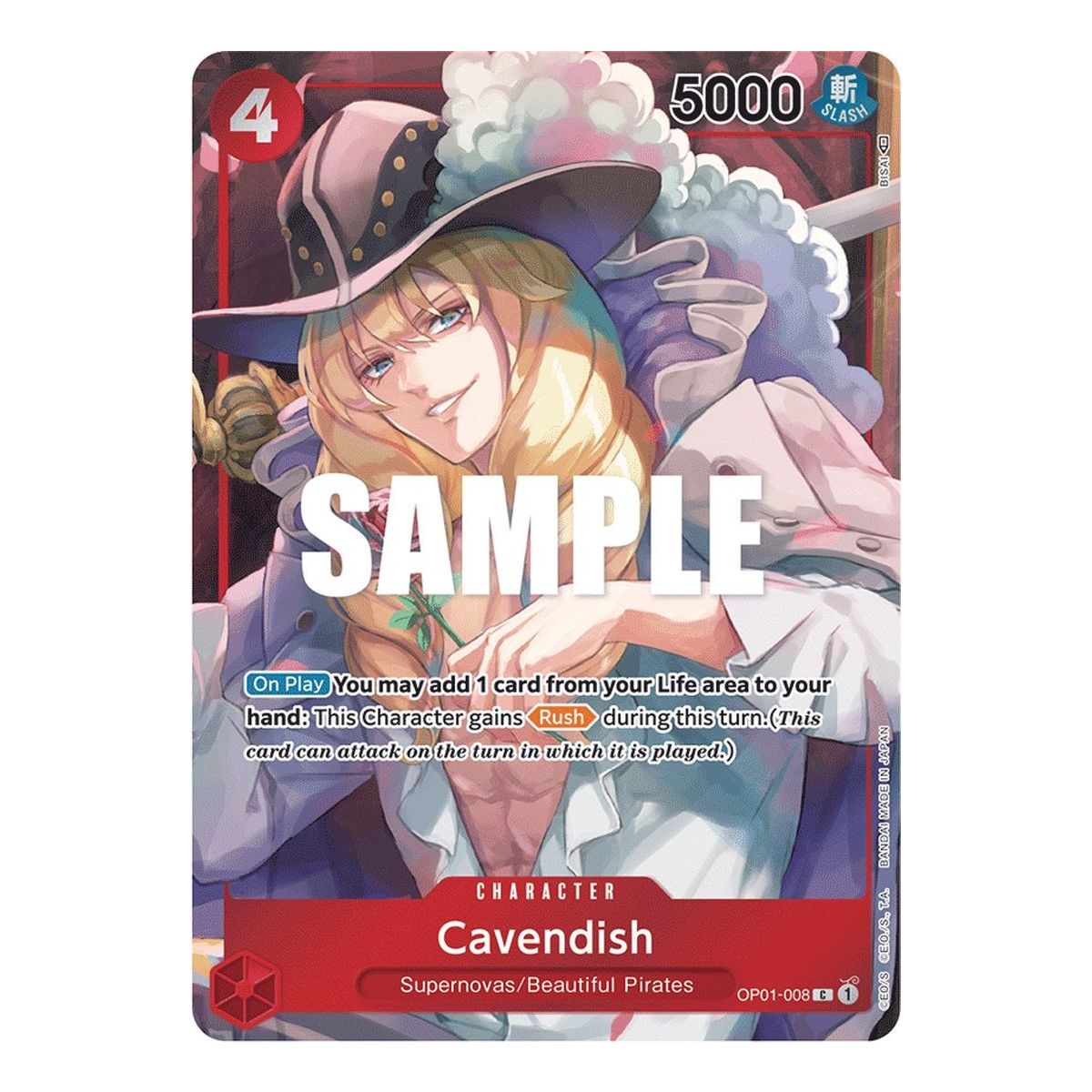 Item Cavendish – C Parallel OP01-008 – OP01 Romance Dawn