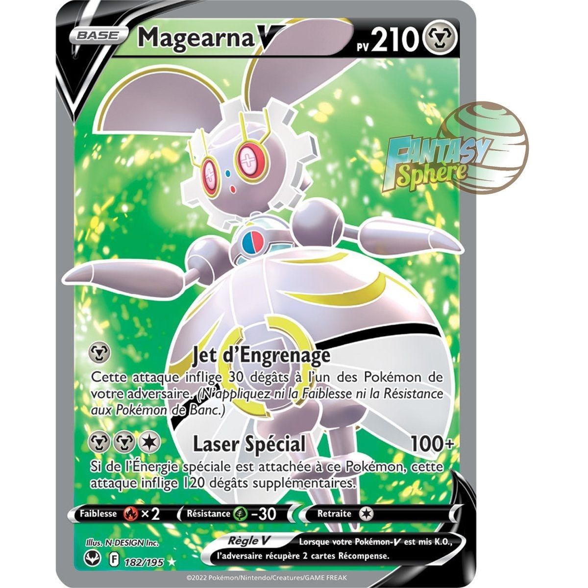 Item Magearna V – Full Art Ultra Rare 182/195 – Schwert und Schild 12 Silver Storm