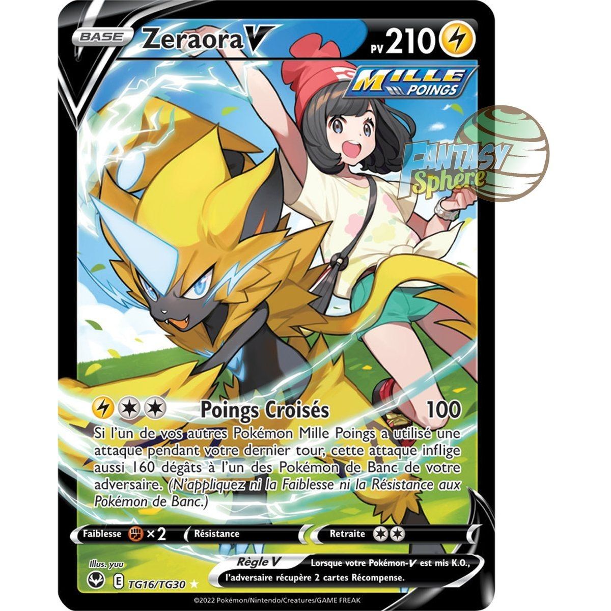 Item Zeraora V – Full Art Ultra Rare TG16/TG30 – Schwert und Schild 12 Silver Storm