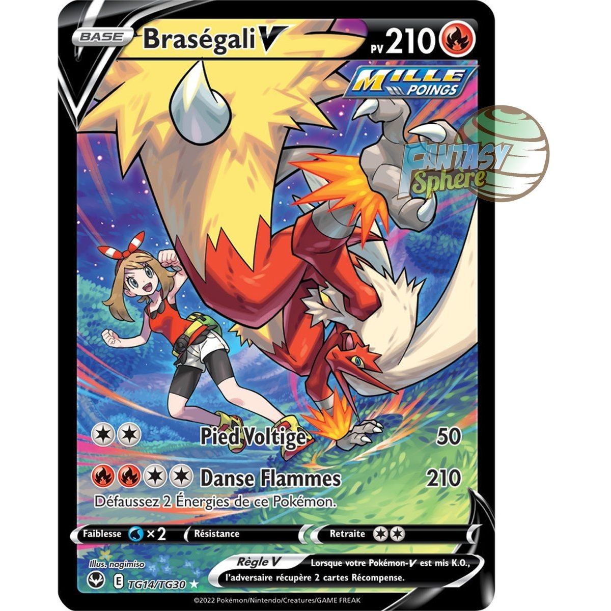 Item Braségali V – Full Art Ultra Rare TG14/TG30 – Schwert und Schild 12 Silver Storm