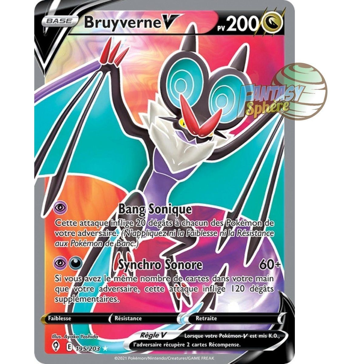 Item Bruyverne V – Full Art Ultra Rare 195/203 – Schwert und Schild 7 Evolution Celeste