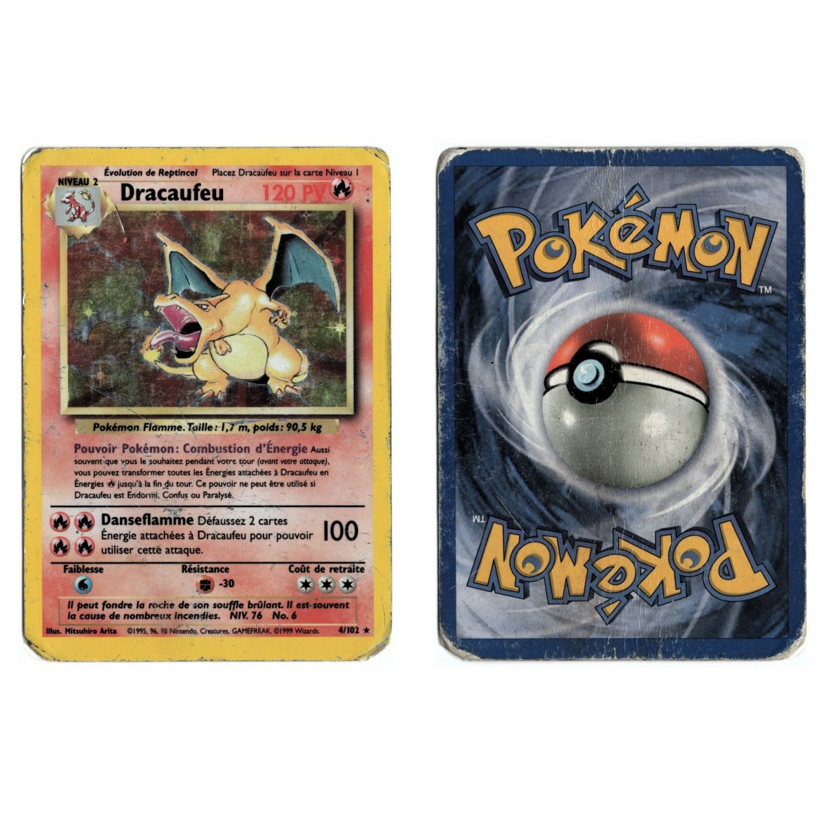Charizard 4/102 Basisset Holo Unlimited French View Scan