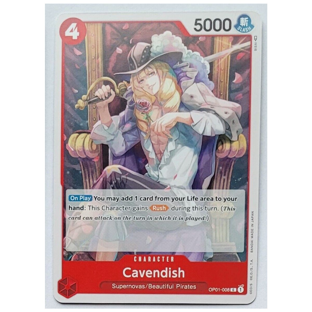 Cavendish – C OP01-008 – OP01 Romance Dawn Japanisch