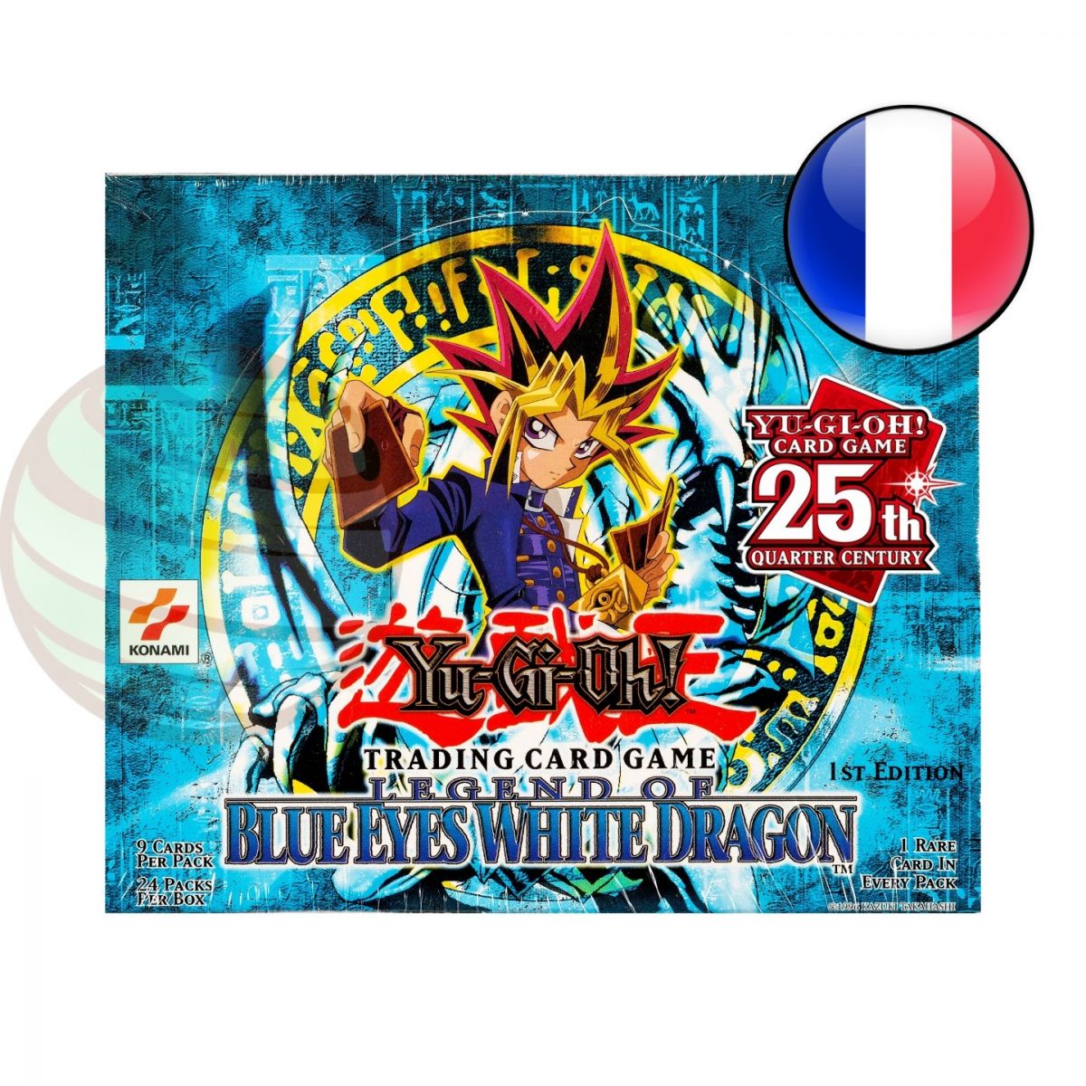 Yu Gi Oh! – Display – Box mit 24 Boostern – Die Legende vom blauäugigen weißen Drachen – 25. Jubiläumsausgabe – FR