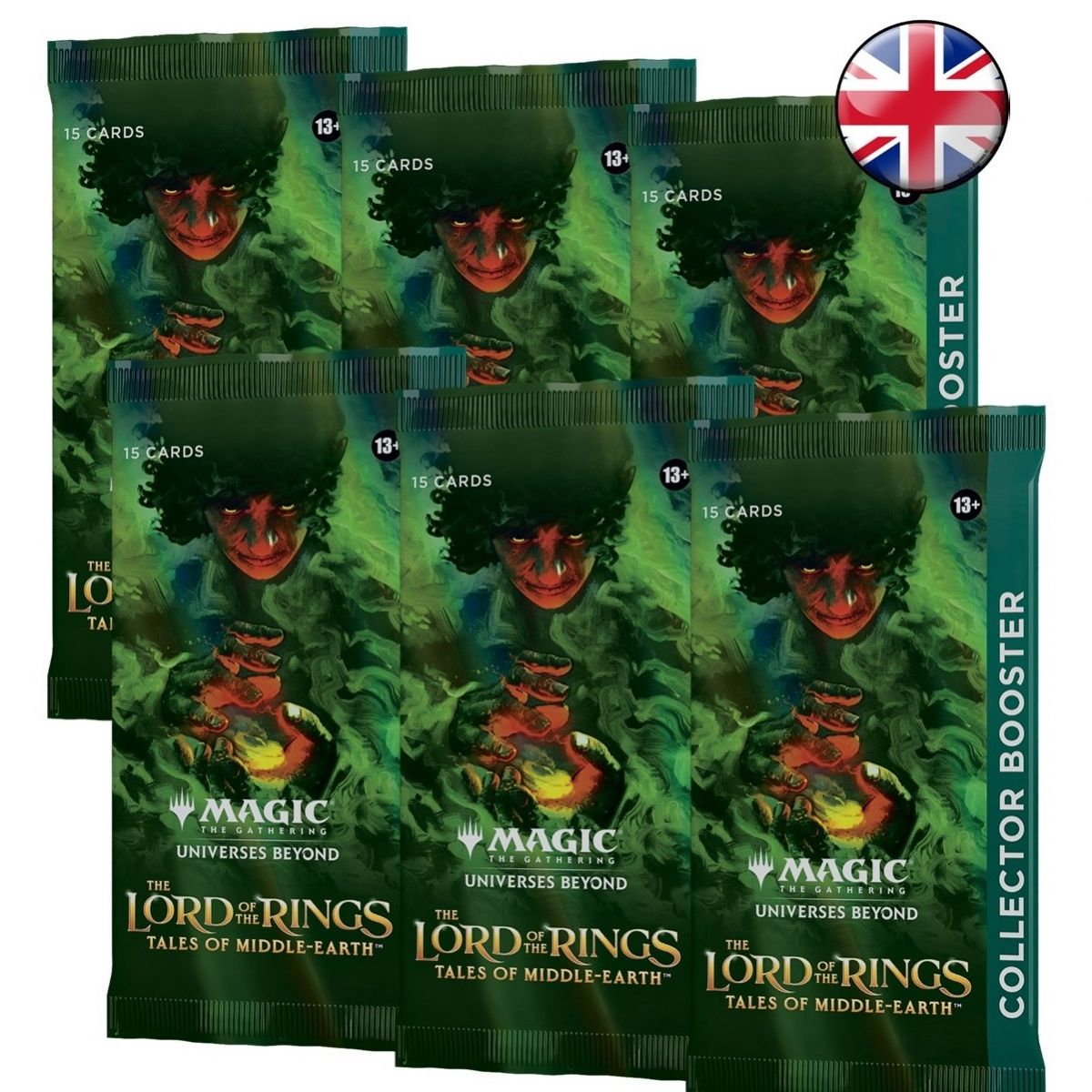 Magic The Gathering – Packung mit 6 Boostern – Sammler – Der Herr der Ringe: Chroniken von Mittelerde – DE