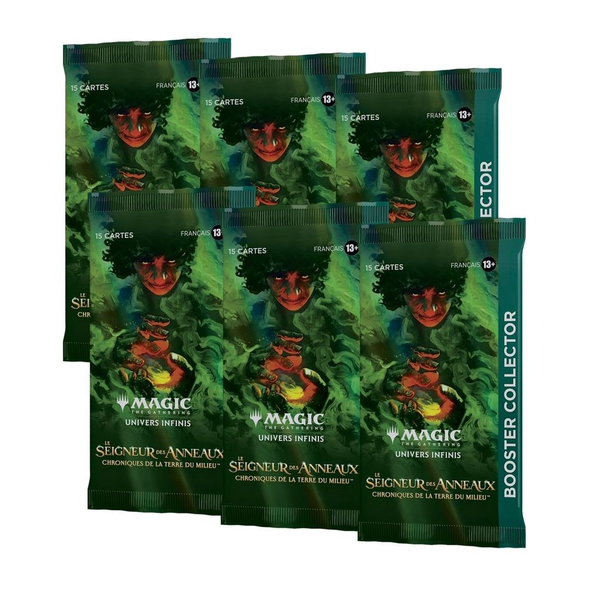 Magic The Gathering – Packung mit 6 Boostern – Sammler – Der Herr der Ringe: Chroniken von Mittelerde – FR