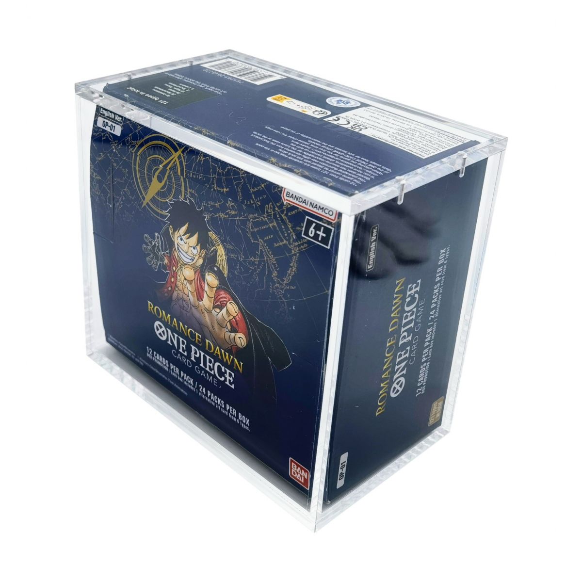 Item Treasurewise – Plexiglas-Schutzbox für One Piece English 1st Print Booster Box für OP01 und OP02