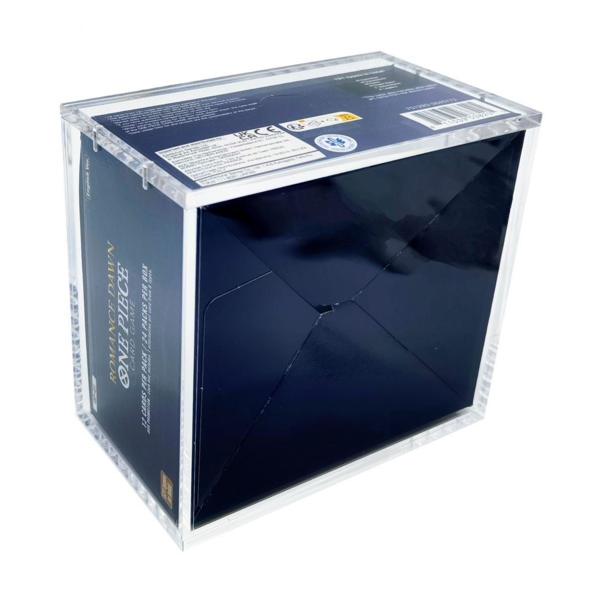 Treasurewise – Plexiglas-Schutzbox für One Piece English 1st Print Booster Box für OP01 und OP02