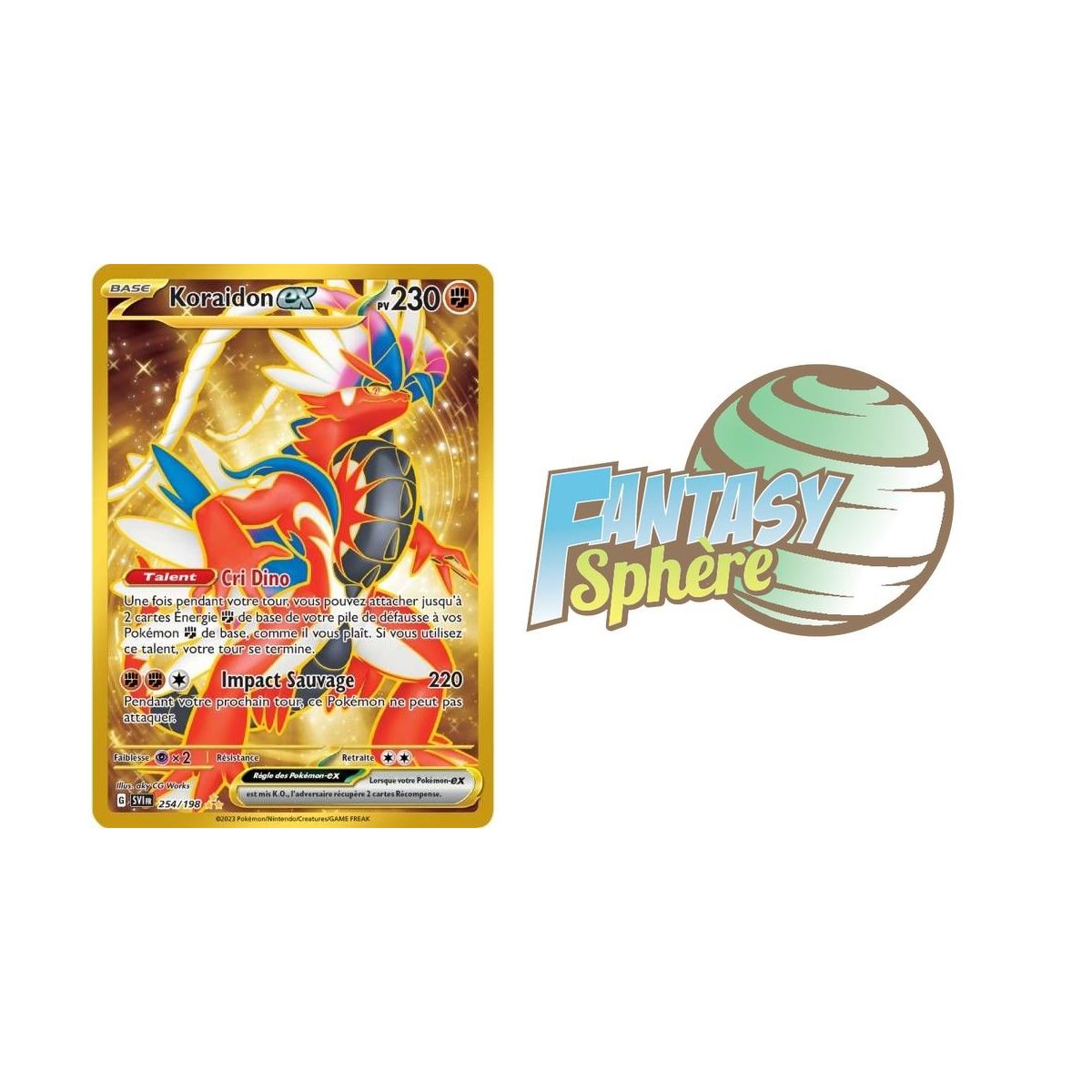 Koraidon EX – Secret Rare 254/198 – Sv1 Scarlet And Violet Ev1