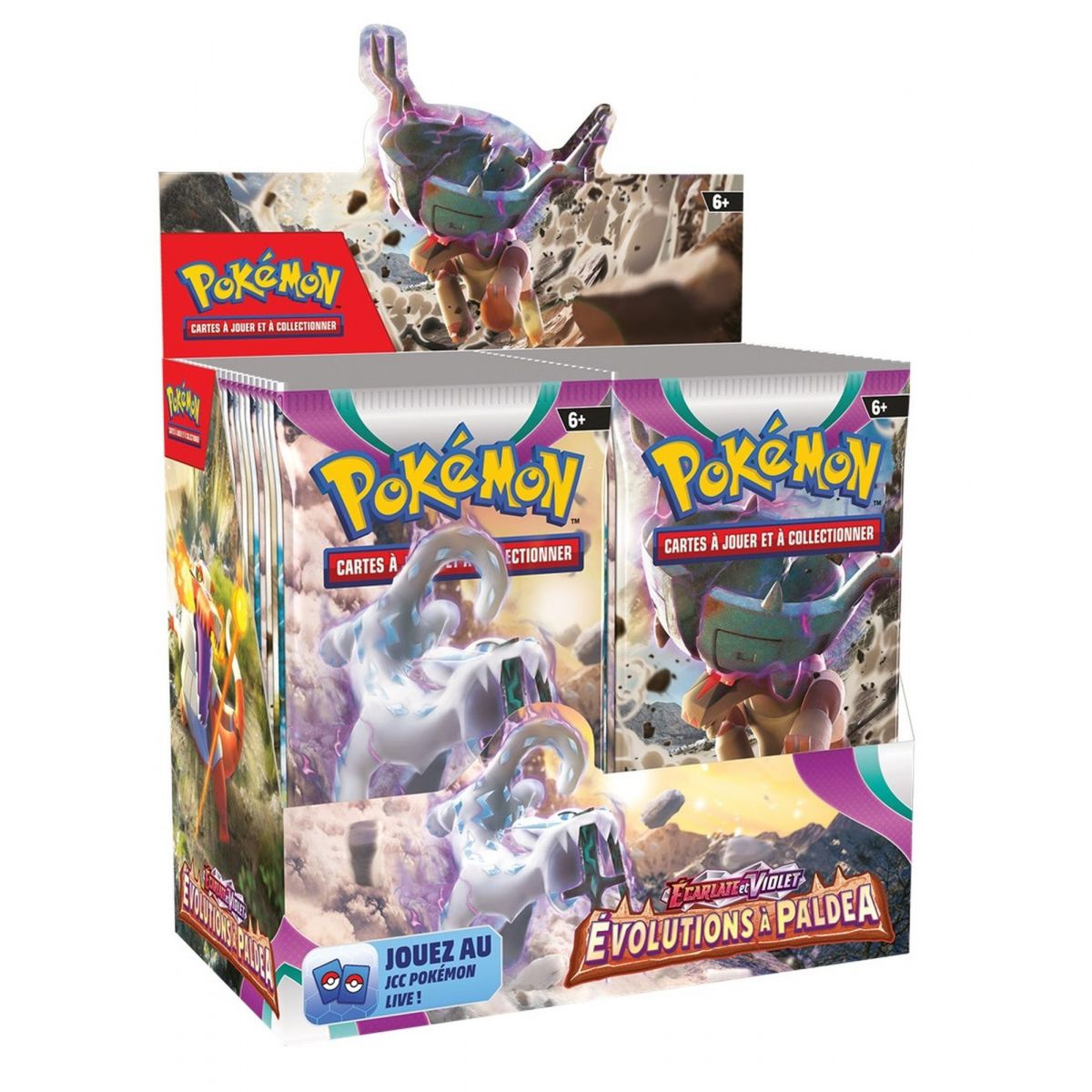 Pokémon – Display – Box mit 36 Boostern – Scharlachrot und Violett – Entwicklungen in Paldea [SV2][EV02] – FR