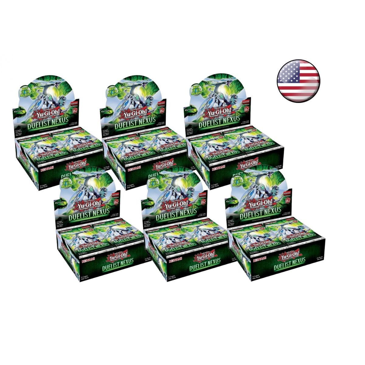 Yu Gi Oh! - Display – Los mit 6 Boxen mit 24 Boostern – Duelist Nexus – USA