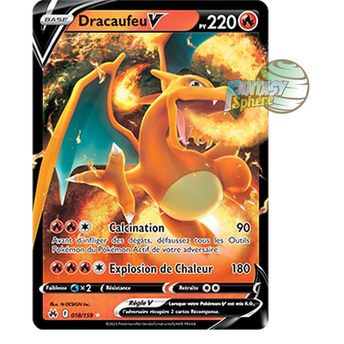 Item Charizard V – Ultra Rare 18/159 – Schwert und Schild 12,5 Zenith Supreme