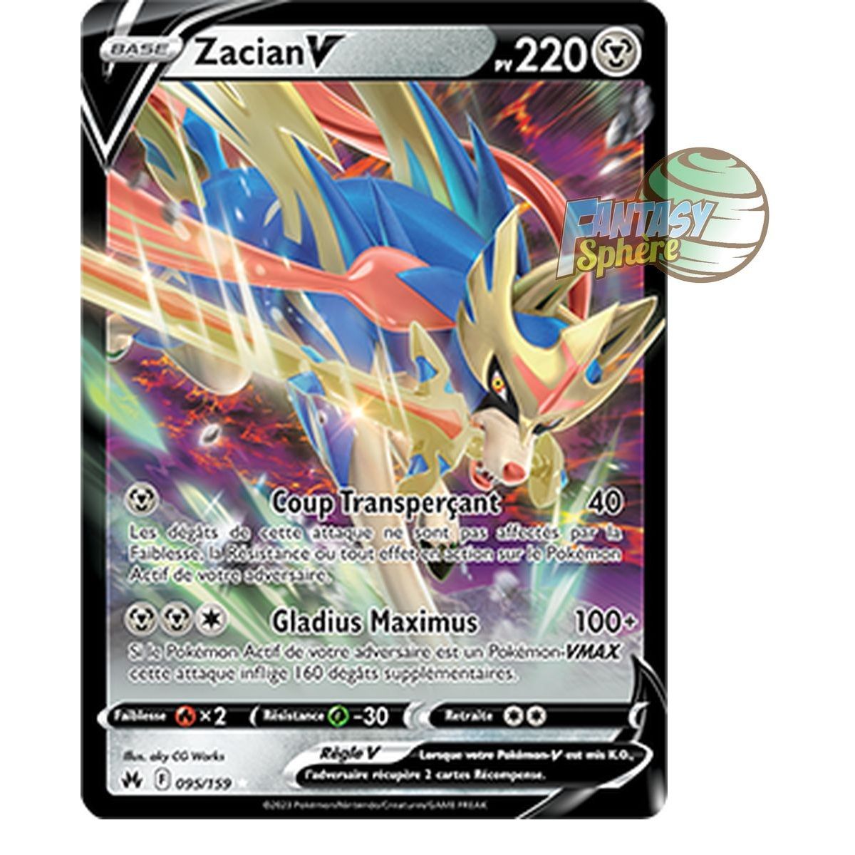 Zacian V – Ultra Rare 95/159 – Schwert und Schild 12,5 Zenith Supreme