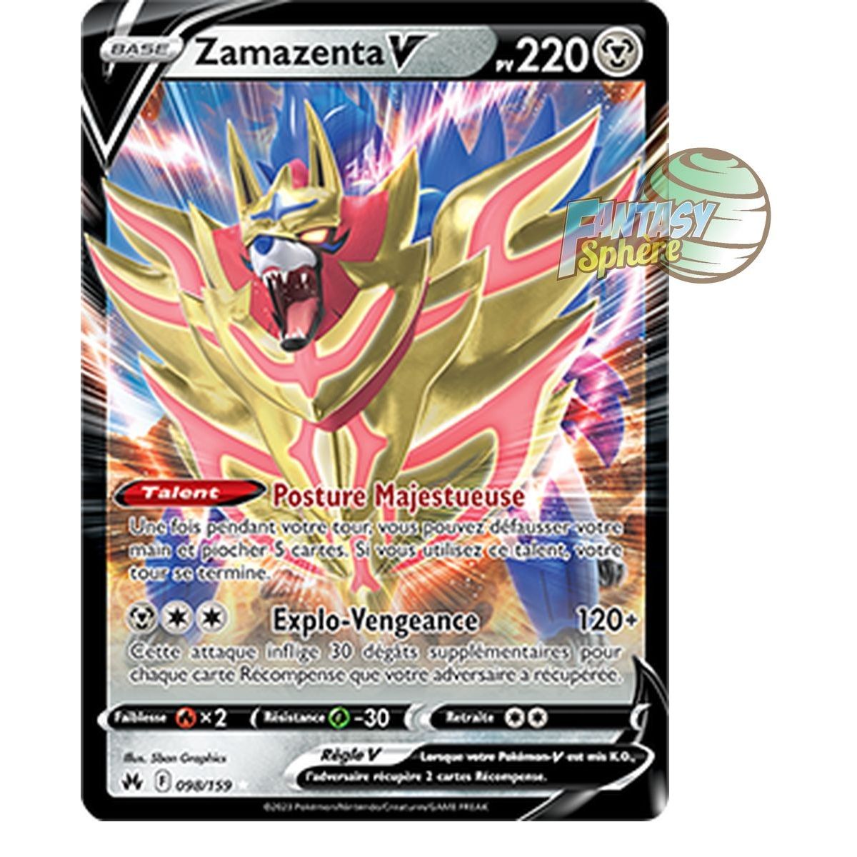 Zamazenta V – Ultra Rare 98/159 – Schwert und Schild 12,5 Zenith Supreme