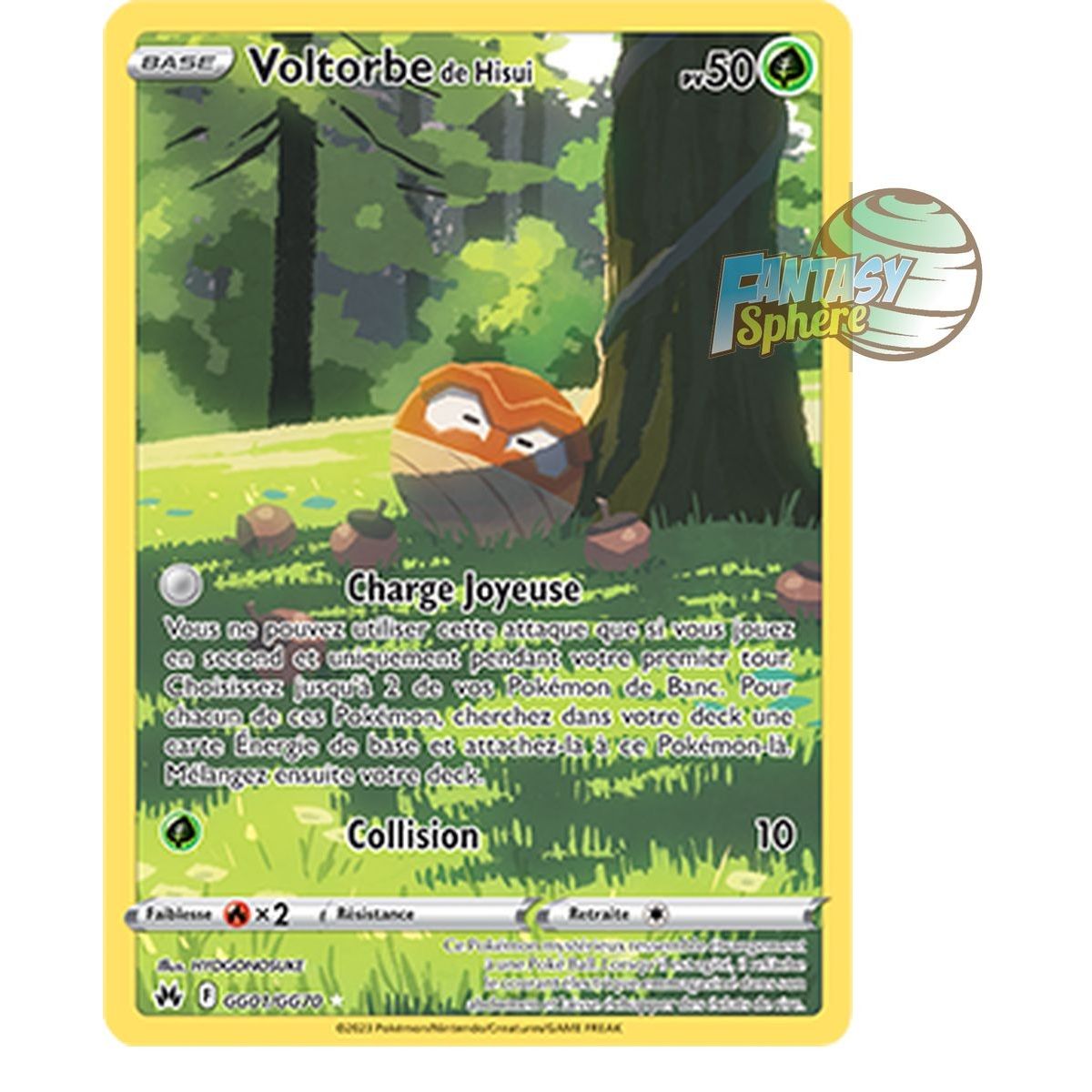 Voltorb von Hisui – Seltenes GG01/GG70 – Schwert und Schild 12,5 Zenith Supreme