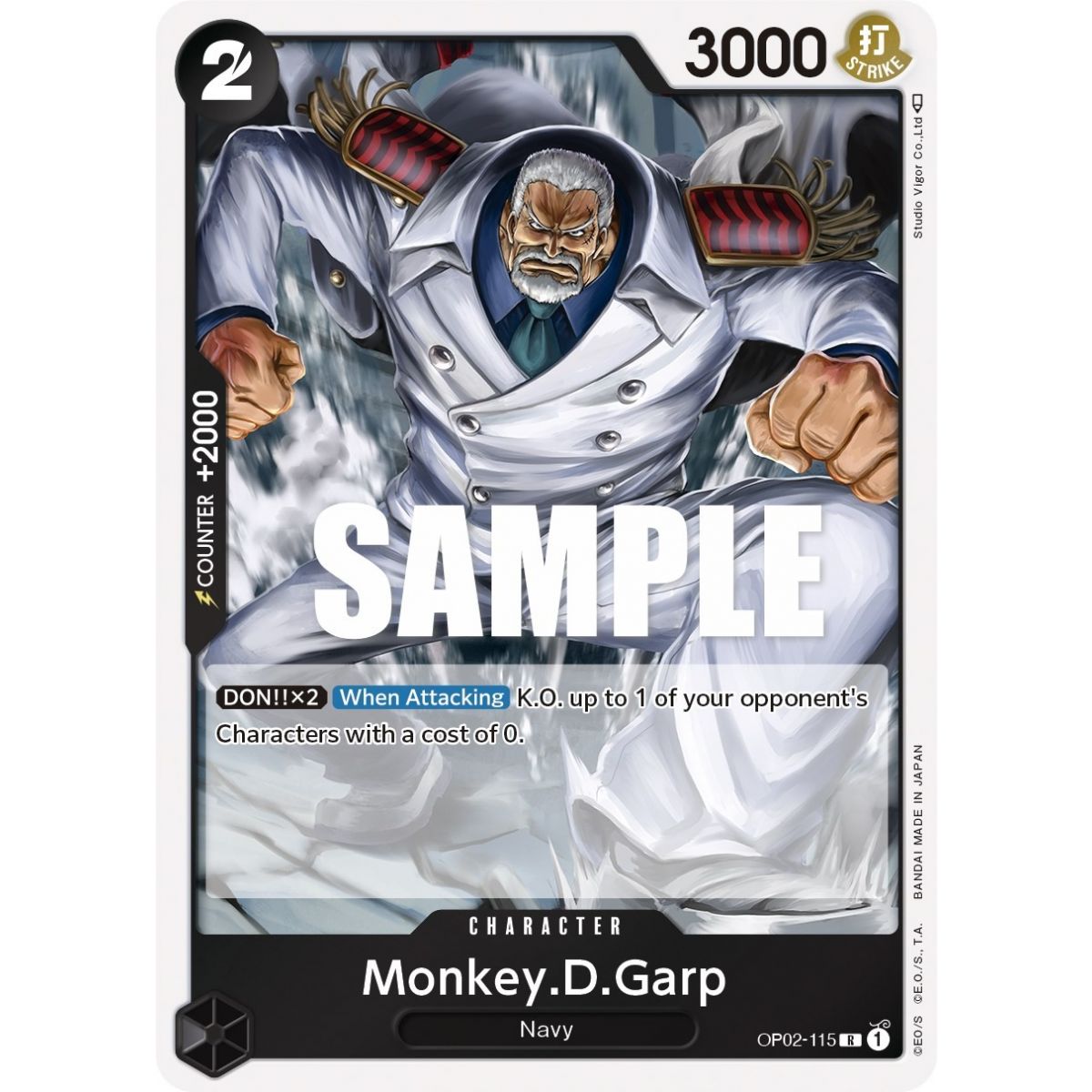 Monkey.D.Garp (115) – R OP02-115 – OP02 Paramount War