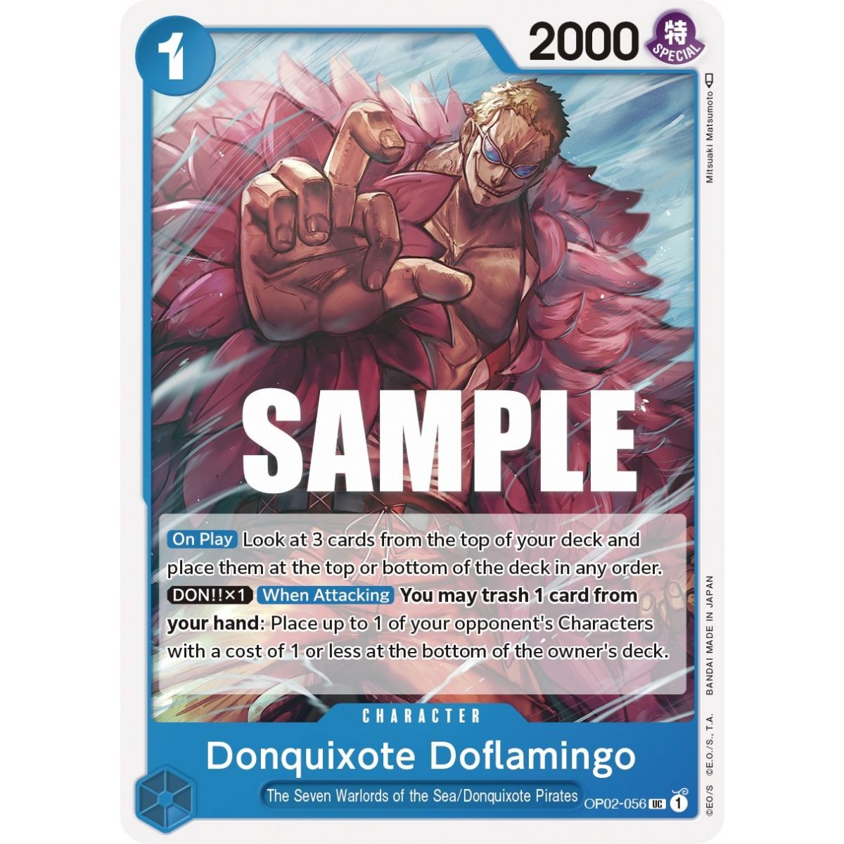Donquixote Doflamingo – UC OP02-056 – OP02 Paramount War