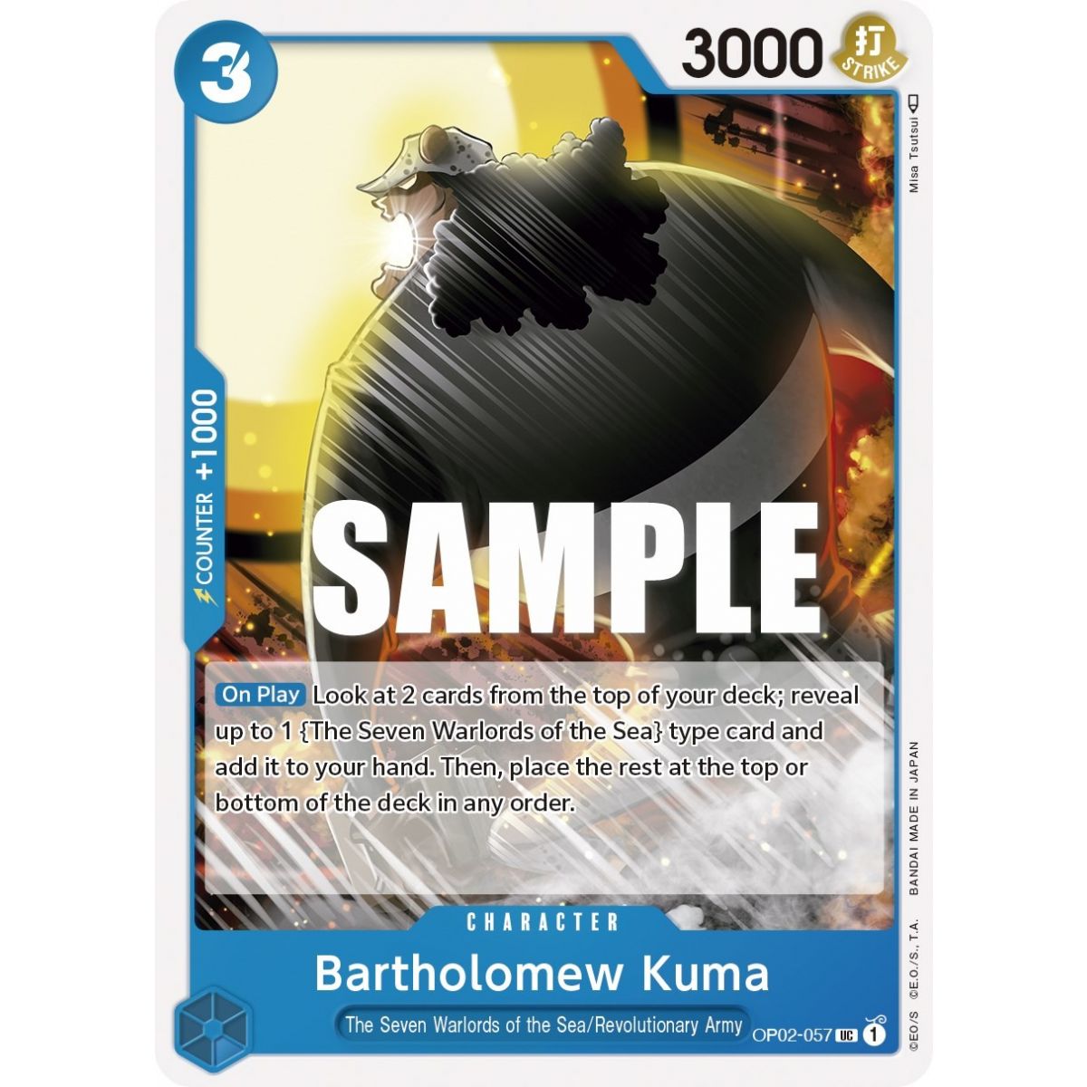 Bartholomew Kuma – UC OP02-057 – OP02 Paramount War