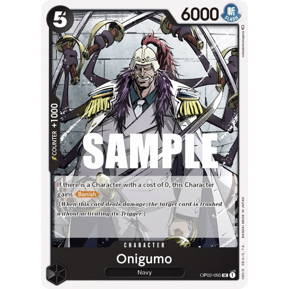 Item Oniguma – UC OP02-095 – OP02 Paramount War