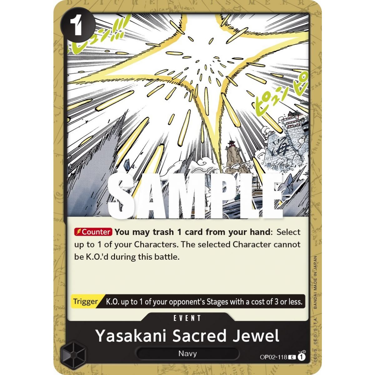 Heiliges Yasakani-Juwel – C OP02-118 – OP02 Paramount War