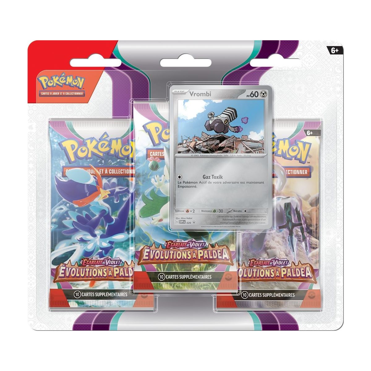 Item Pokémon – Tri-Pack – Scharlachrot und Violett – Entwicklungen in Paldea – [SV02 – EV02] – Forgerette / Vrombi FR