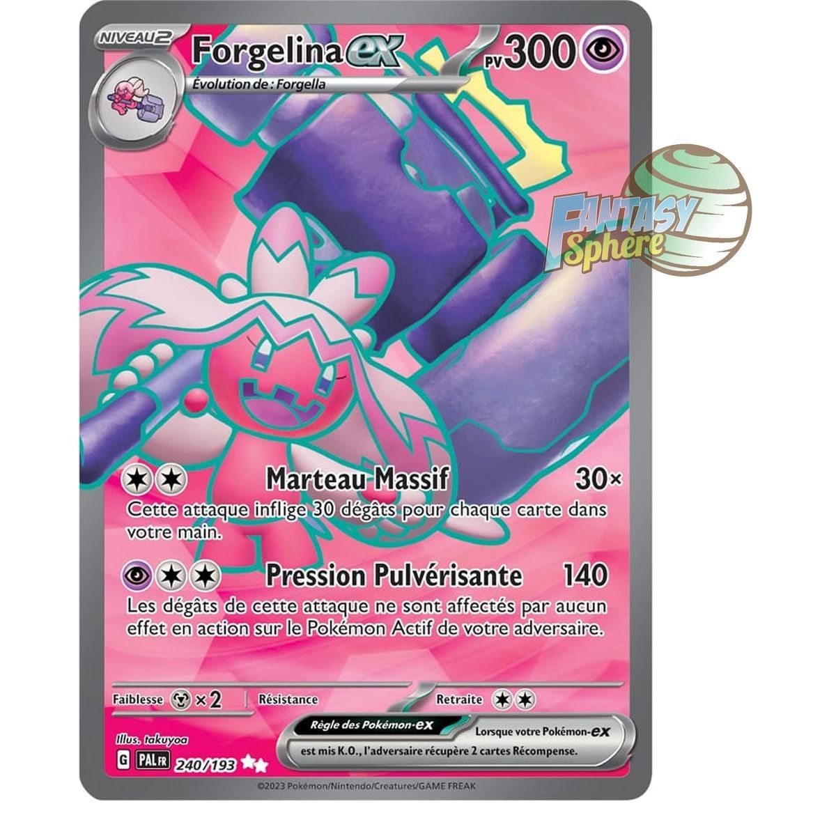 Forgelina EX – Ultra Rare 240/193 – Scharlachrote und violette Entwicklung in Paldea