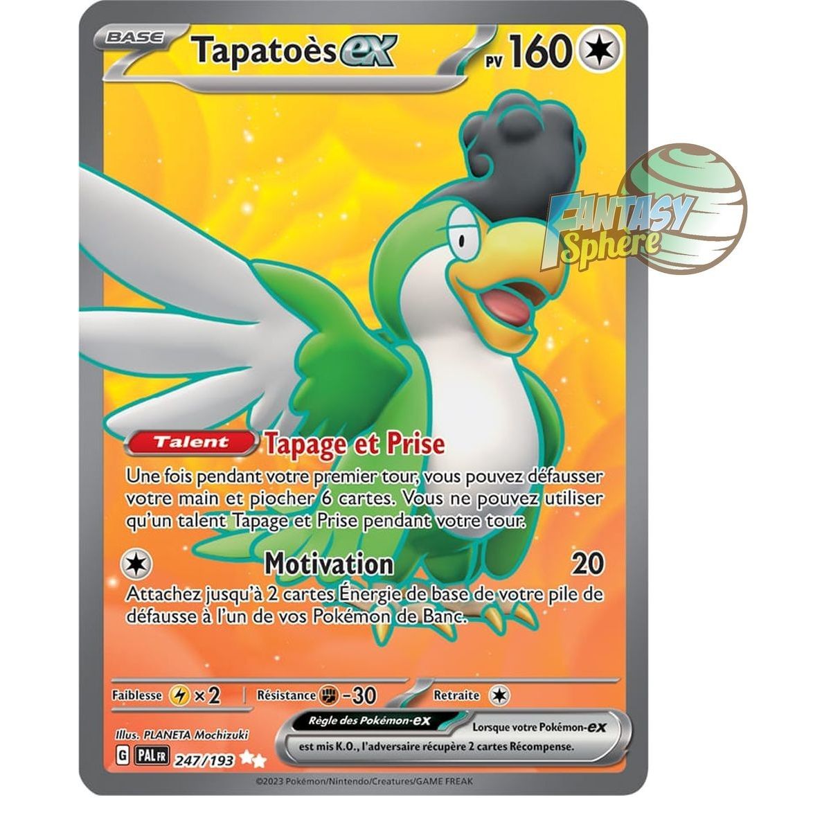 Tapatoès EX – Ultra Rare 247/193 – Scharlachrote und violette Entwicklung in Paldea