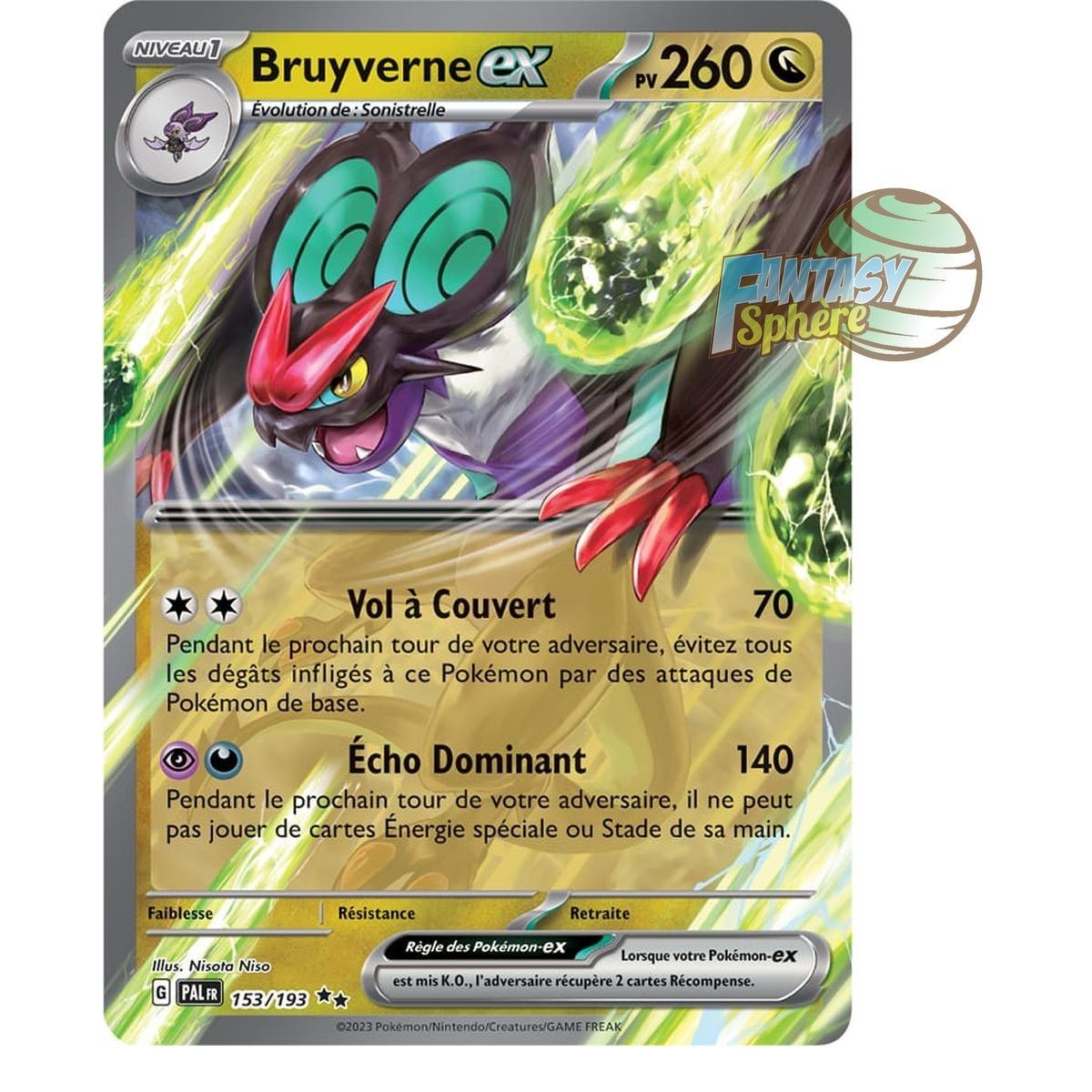 Bruyverne EX – Double Rare 153/193 – Scharlachrote und violette Entwicklung in Paldea