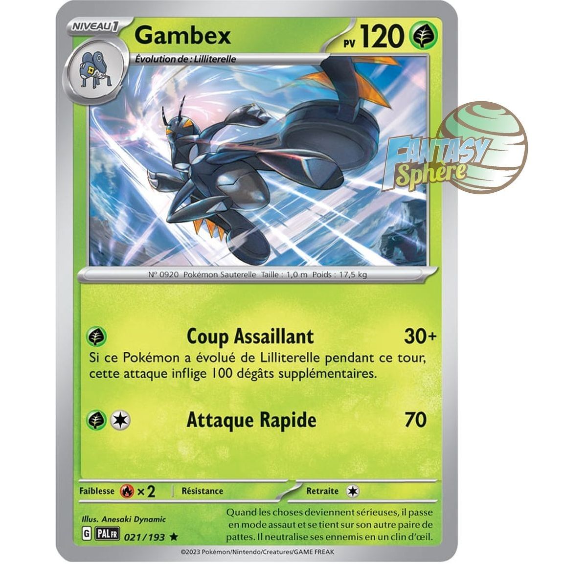 Gambex – Holo Rare 21/193 – Scharlachrote und violette Entwicklung in Paldea