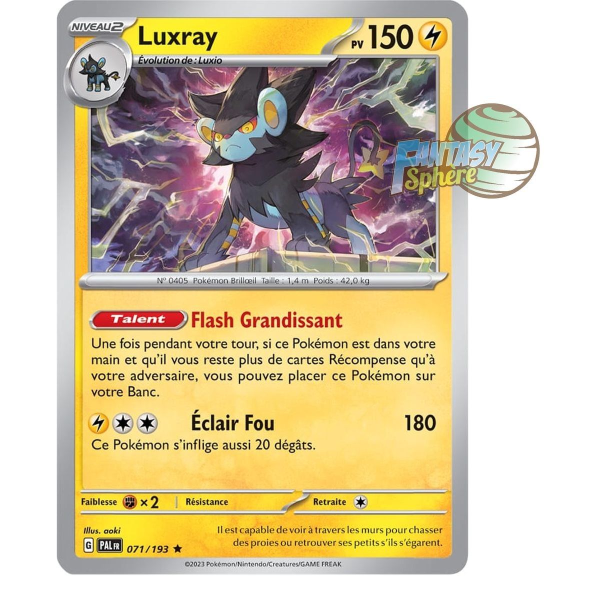 Luxray – Holo Rare 71/193 – Scharlachrote und violette Entwicklung in Paldea