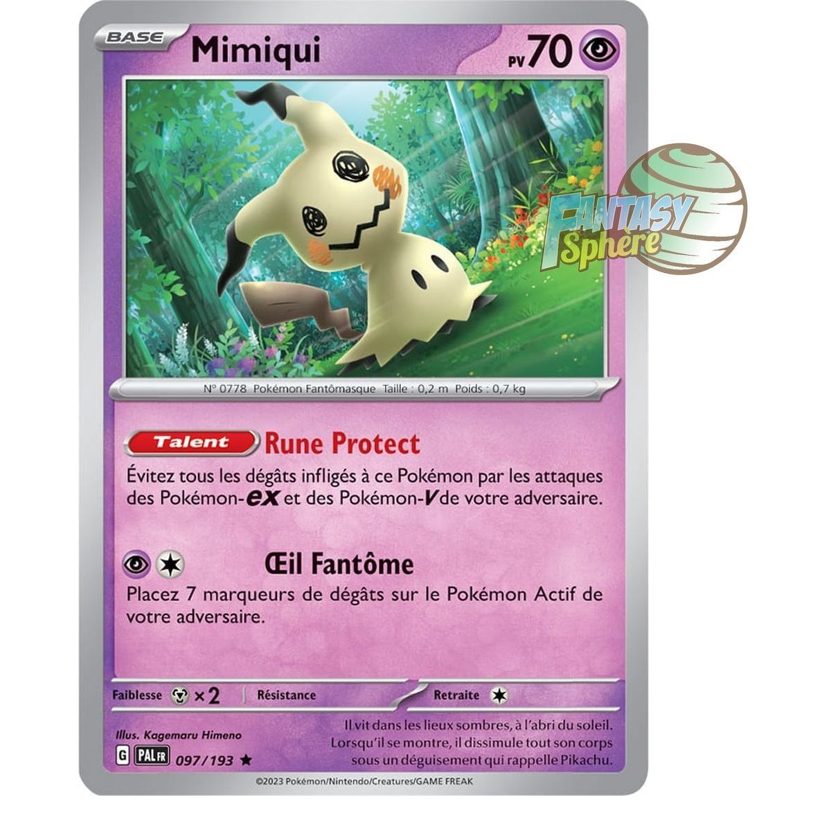 Mimiqui – Holo Rare 97/193 – Scharlachrote und violette Entwicklung in Paldea