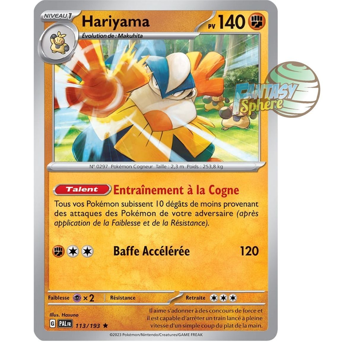 Hariyama – Holo Rare 113/193 – Scharlachrote und violette Entwicklung in Paldea