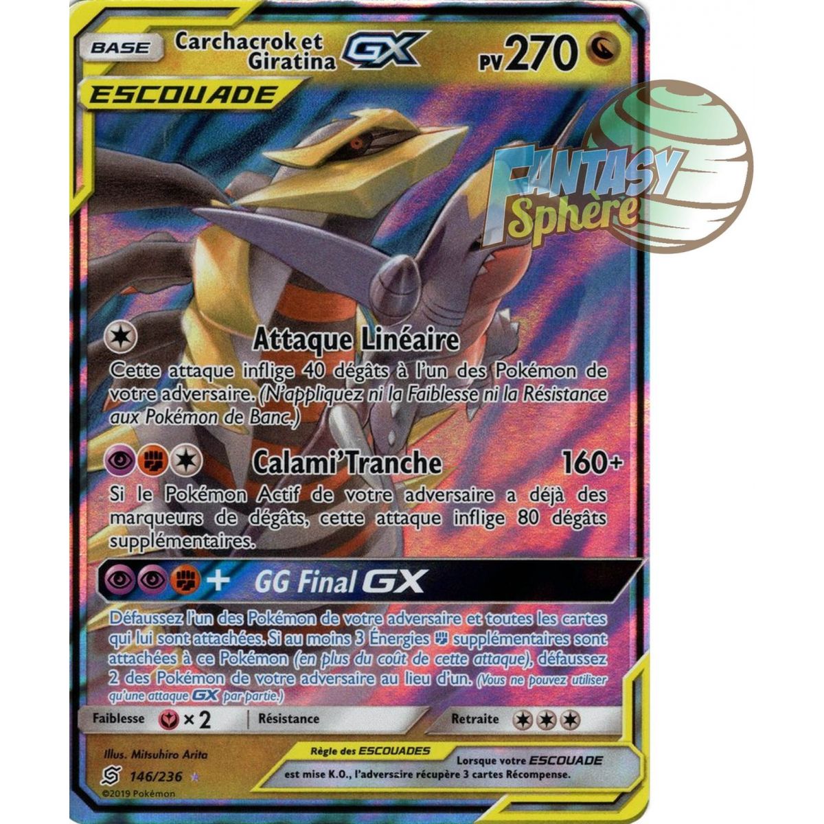 Item Garchomp und Giratina GX – Ultra Rare 146/236 – Sonne und Mond 11 Harmonie der Geister