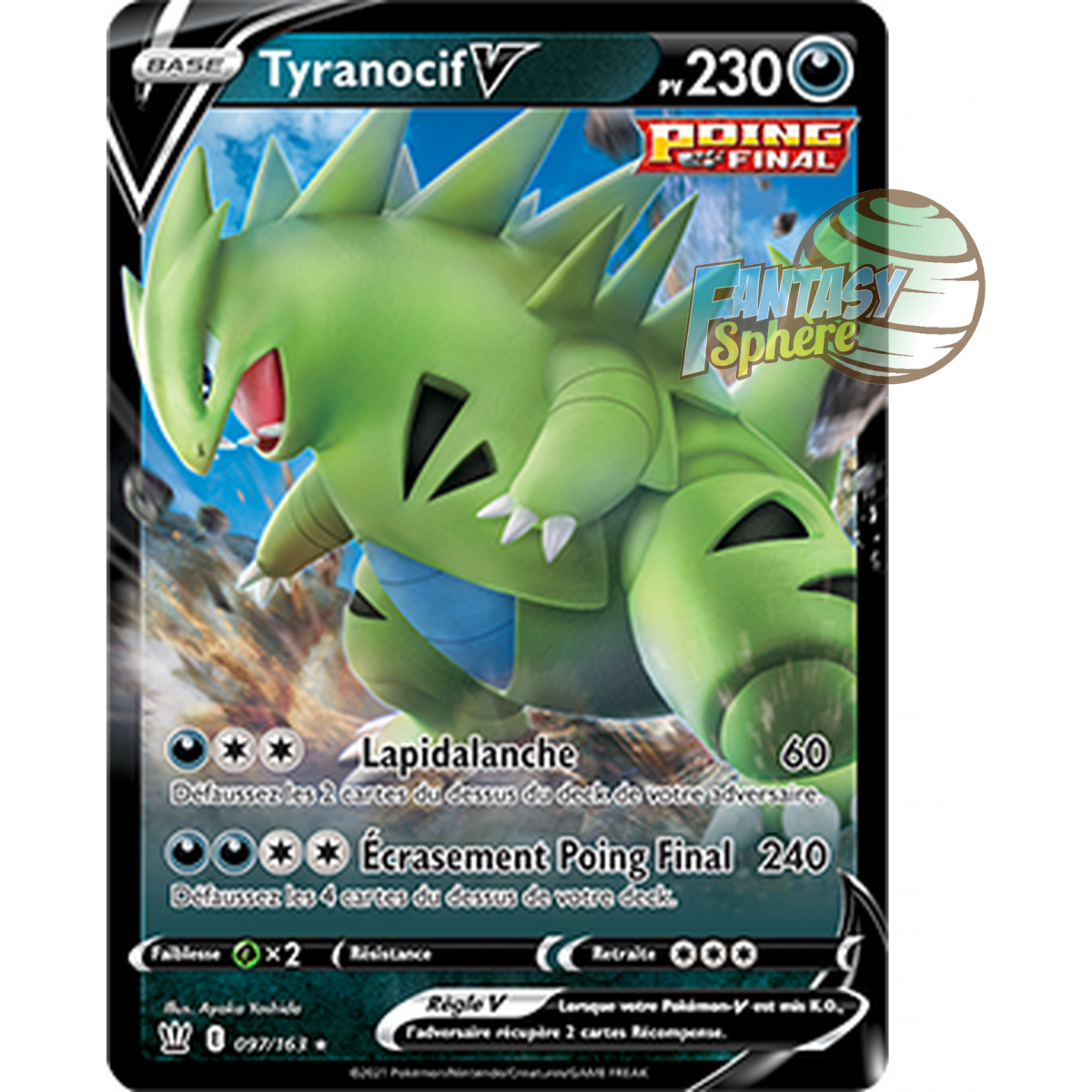 Item Tyranitar V – Ultra Rare 97/163 – Schwert und Schild 5 Kampfstil