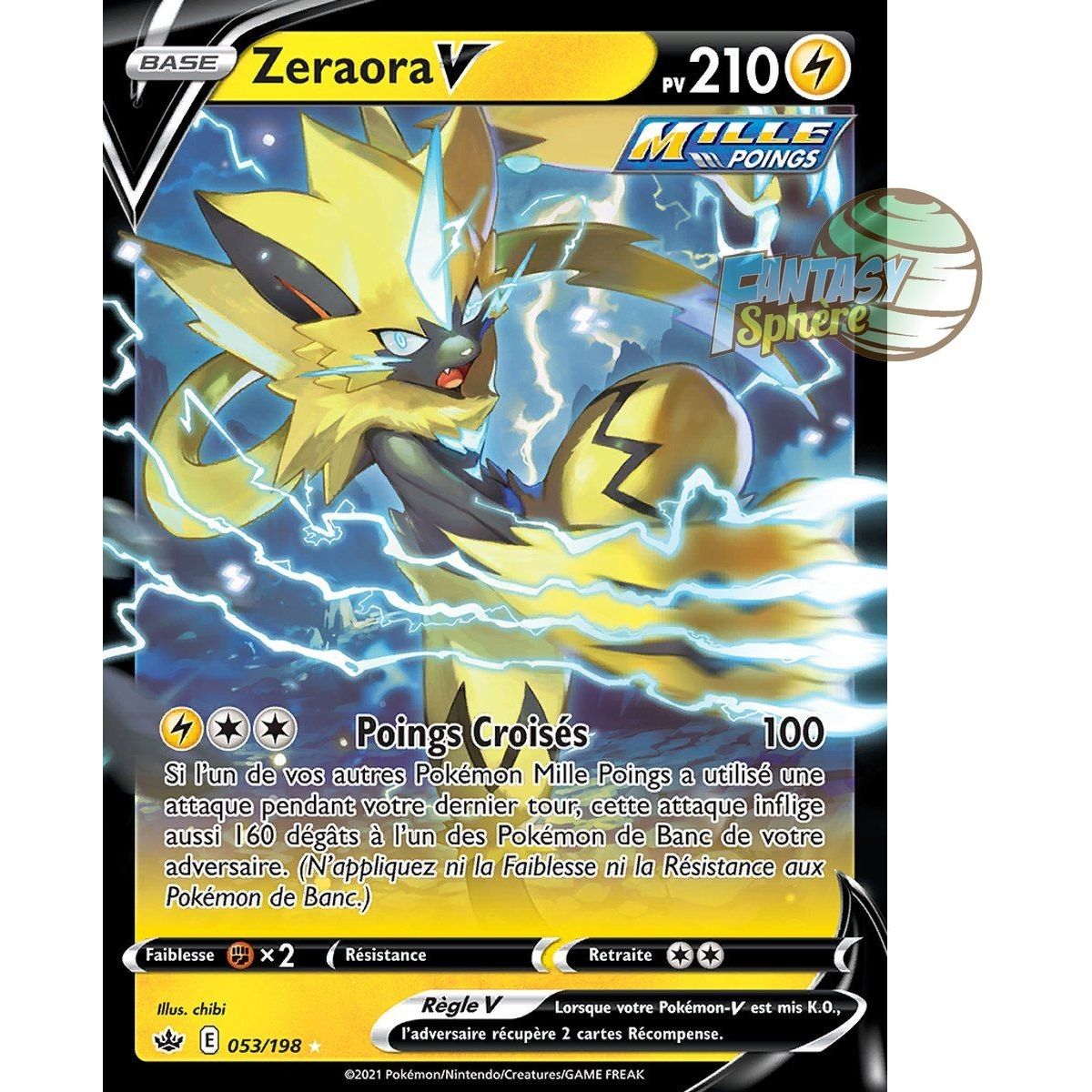 Item Zeraora V – Ultra Rare 53/198 – Schwert und Schild 6 Reign of Ice